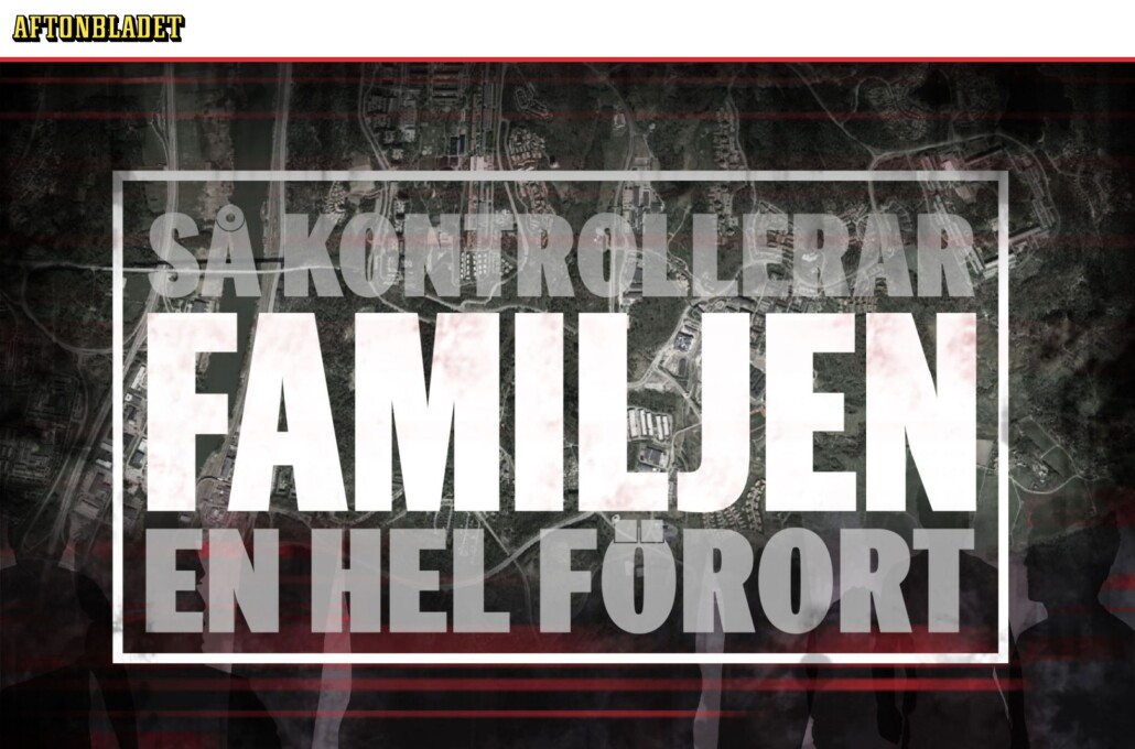 Toppbanneret til Lernebys store reportasje om familien Ali Kahn. Faksemile, Aftonbladet Toppbanneret til Lernebys store reportasje om familien Ali Kahn. Faksemile, Aftonbladet