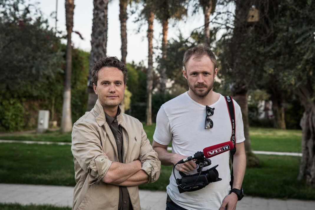 VG-fotograf og fungerende klubbleder Jørgen Braastad (t.h.) er greit fornøyd med årets lokaloppgjør i VG. Her med journalist Nilas Johnsen. Foto: Jørgen Braastad / VG VG-fotograf og fungerende klubbleder Jørgen Braastad (t.h.) er greit fornøyd med årets lokaloppgjør i VG. Her med journalist Nilas Johnsen. Foto: Jørgen Braastad / VG
