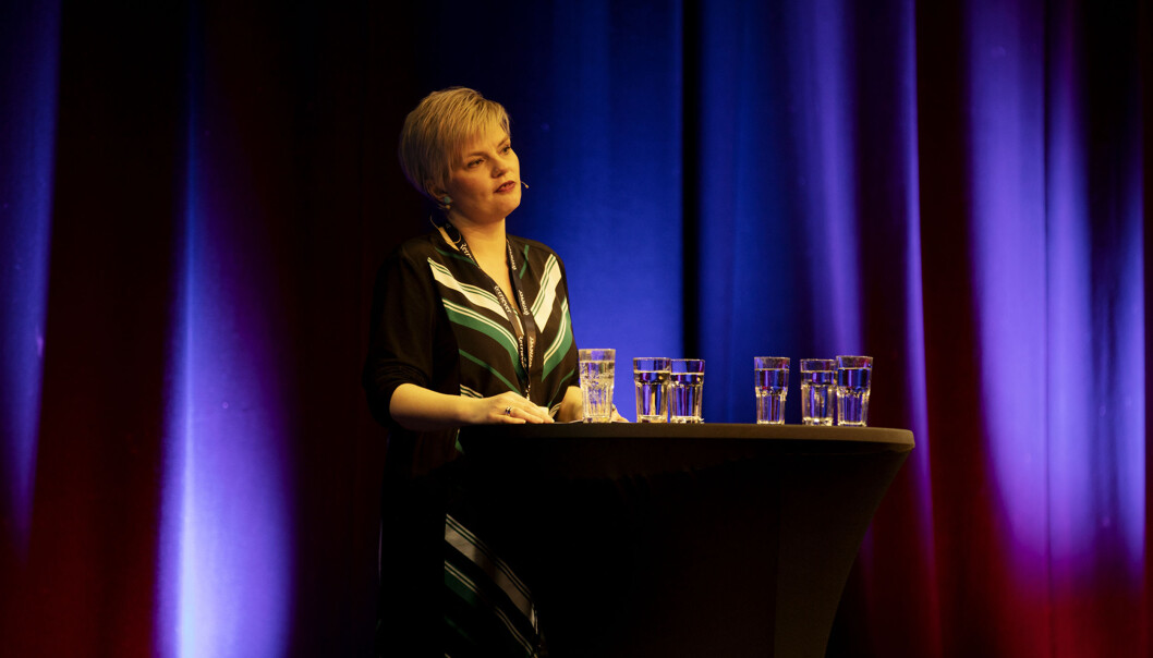 Silje Sjursen Skiphamn ønsker velkommen til årets Skup-konferanse. Foto: Andrea Gjestvang Silje Sjursen Skiphamn ønsker velkommen til årets Skup-konferanse. Foto: Andrea Gjestvang
