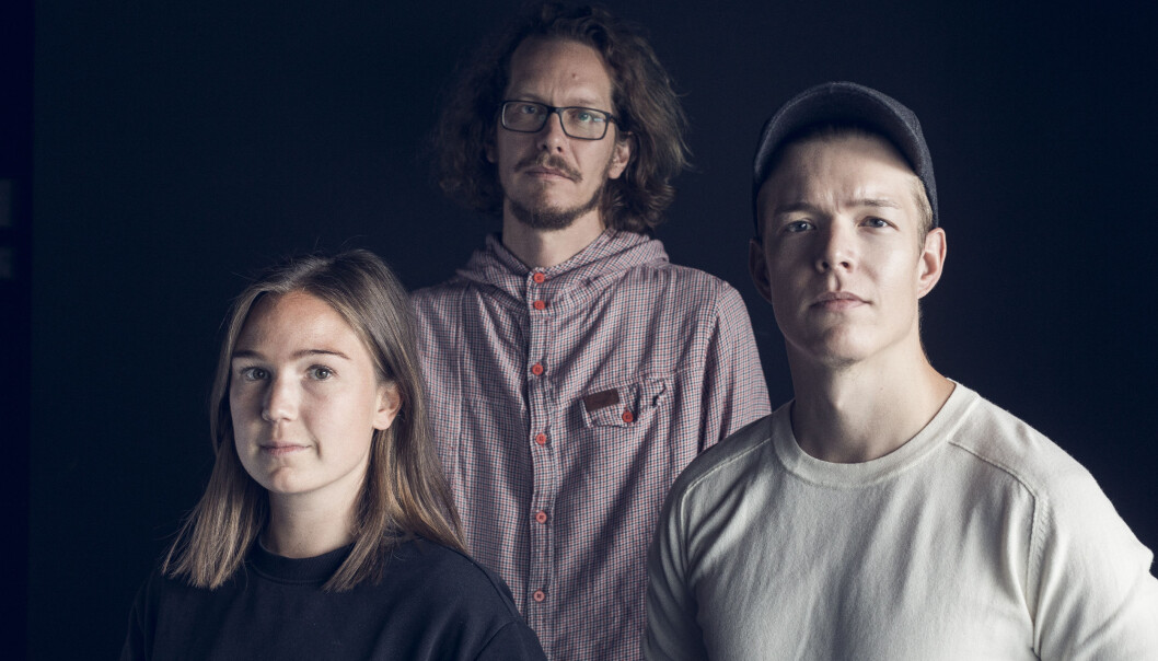 Videojournalist og dokumentarist Natalie Remøe Hansen i VGTV, gravejournalist Håkon F. Høydal i VG og VGs dataekspert Einar Otto Stangvik. Foto: Krister Sørbø, VG Videojournalist og dokumentarist Natalie Remøe Hansen i VGTV, gravejournalist Håkon F. Høydal i VG og VGs dataekspert Einar Otto Stangvik. Foto: Krister Sørbø, VG