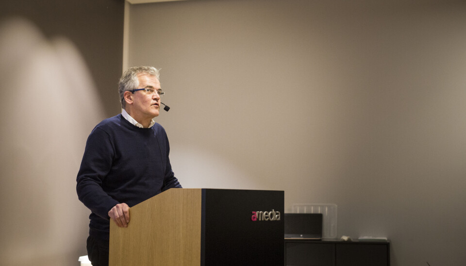 PFU-leder Alf Bjarne Johnsen presenterte torsdag 2017-regnskapet til PFU. Foto: Kristine Lindebø PFU-leder Alf Bjarne Johnsen presenterte torsdag 2017-regnskapet til PFU. Foto: Kristine Lindebø