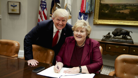 Trump Ba Om Et Koselig Bilde Som Solberg Kunne Ha Med Hjem Til Norge