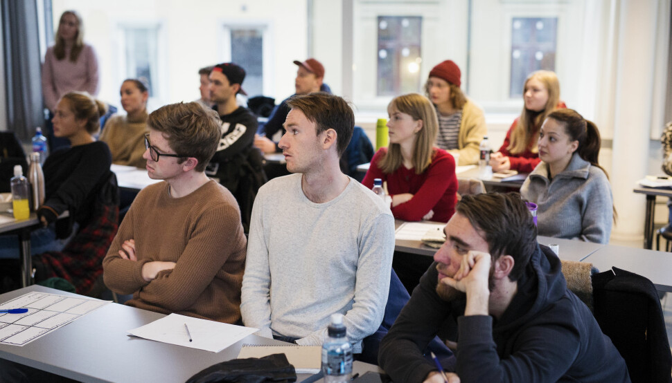 Journalistikksudenter har undervisning ved Oslomet – Storbyuniversitetet. Foto: Kristine Lindebø