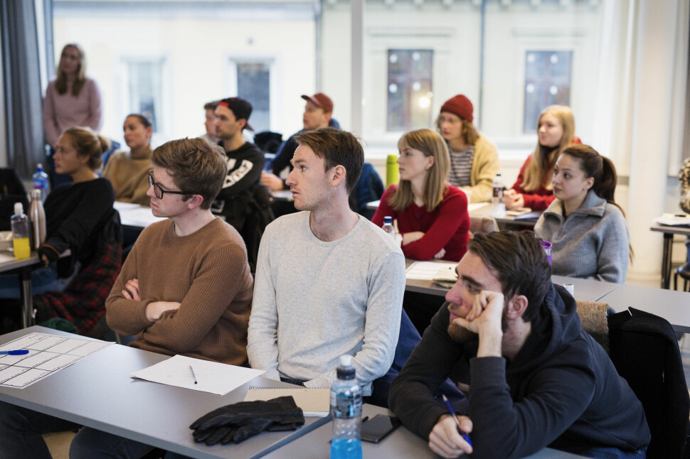 Journalistikkstudenter har undervisning ved Oslomet. Arkivfoto: Kristine Lindebø