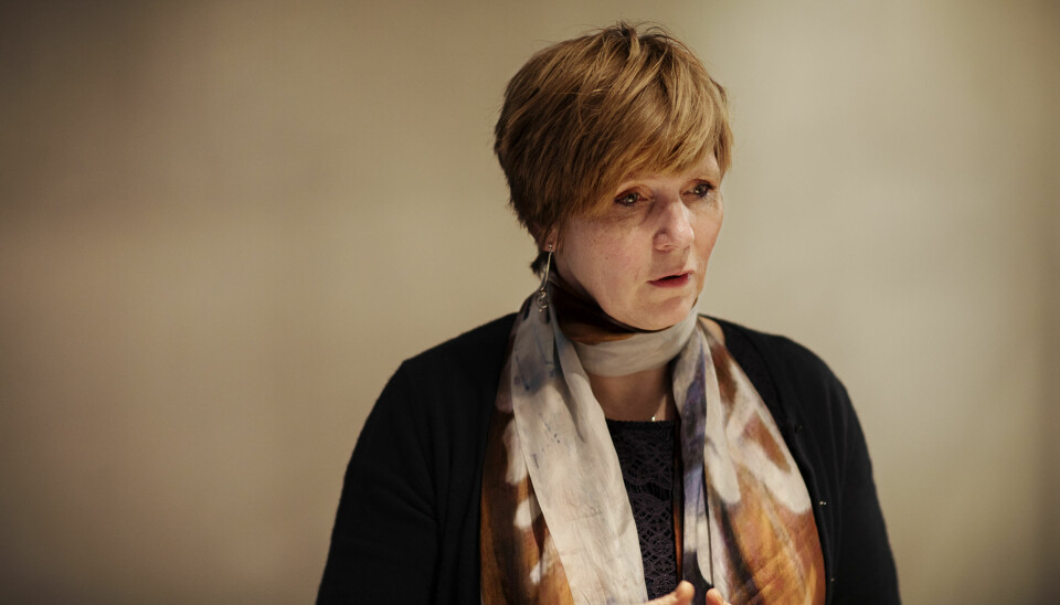 Christine Meyer fra sitt møte med styret i Norsk Presseforbund. Foto: Andrea Gjestvang