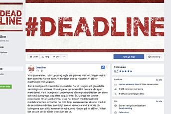 Over 4000 journalister har skrevet under på oppropet #deadline i Sverige