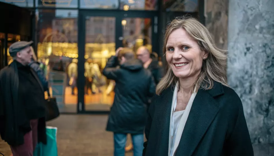 Helje Solberg har jobbet i VG i mer enn 23 år. Nå er hun kåret til årets kvinnelige medieleder. Foto: Marte Vike Arnesen.