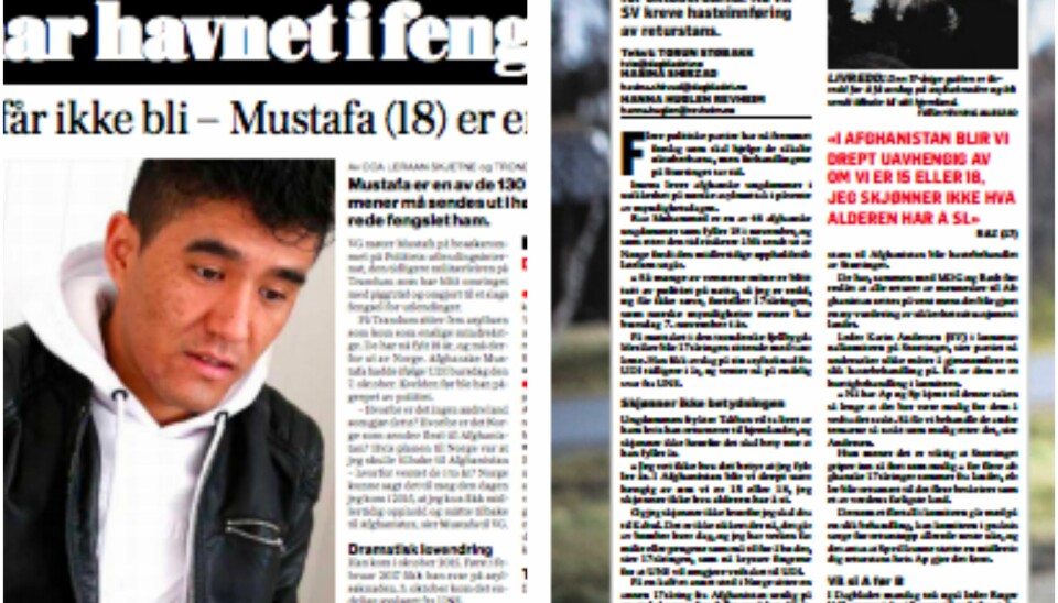 VG og Dagbladet har hatt mange kritiske oppslag om regjeringens retur av tidligere mindreårige afghanske asylsøkere. 
