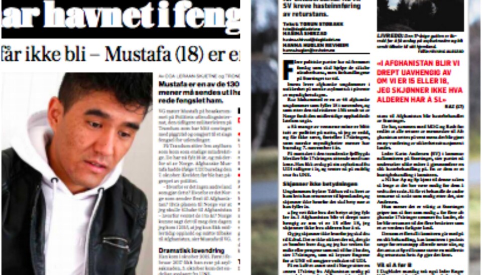 VG og Dagbladet har hatt mange kritiske oppslag om regjeringens retur av tidligere mindreårige afghanske asylsøkere. VG og Dagbladet har hatt mange kritiske oppslag om regjeringens retur av tidligere mindreårige afghanske asylsøkere.