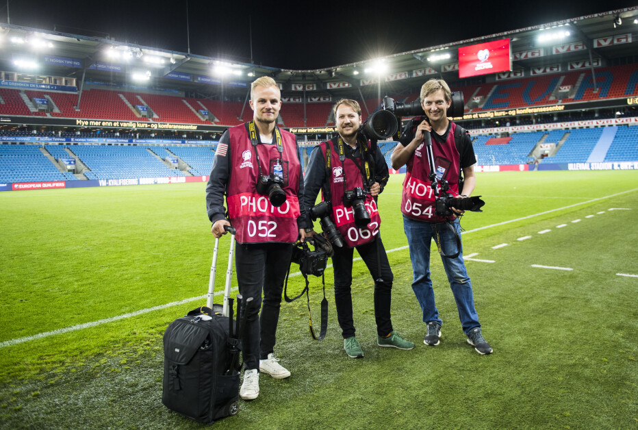 Bildbyrån Norge i 2018. F.v: Vegard Wivestad Grøtt, Fredrik Varfjell og Jon Olav Nesvold. Bildbyrån Norge i 2018. F.v: Vegard Wivestad Grøtt, Fredrik Varfjell og Jon Olav Nesvold.