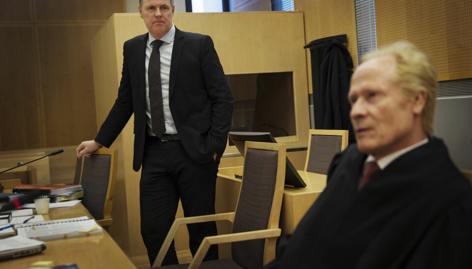 Kirurg Per Kristian Eides advokat Per Danielsen holdt sin prosedyre på nest siste dag av rettssaken mellom Eide og TV 2 i Oslo tingrett. Foto: Andrea Gjestvang