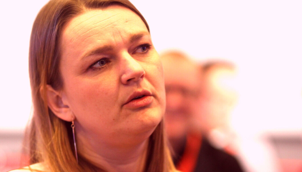 Leder Hege Iren Frantzen i Norsk Journalistlag var til stede på møtet. Foto: Martin Huseby Jensen Leder Hege Iren Frantzen i Norsk Journalistlag var til stede på møtet. Foto: Martin Huseby Jensen