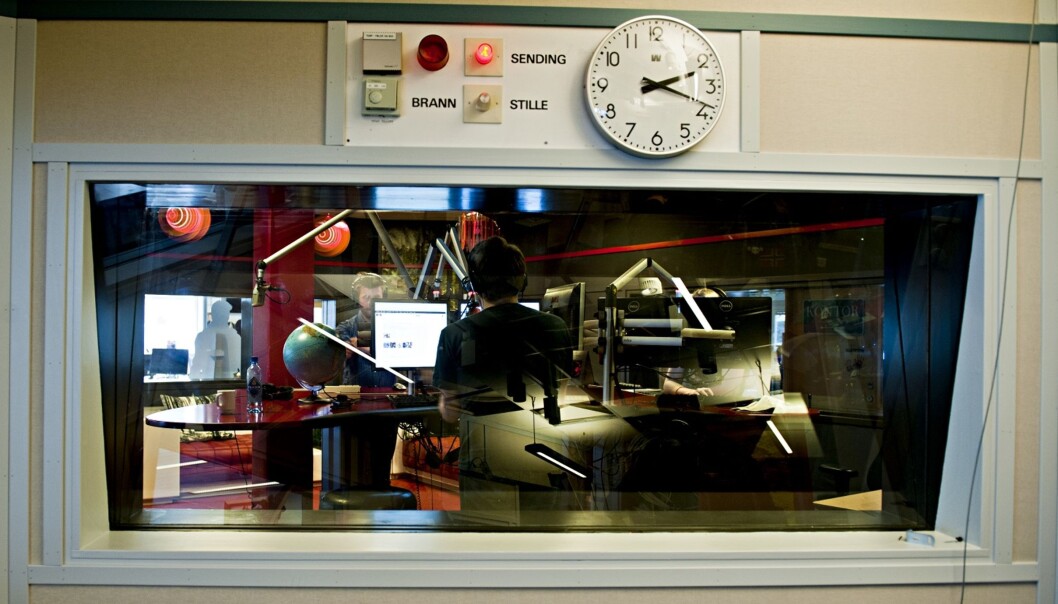 Illustrasjonsfoto fra radiostudio. Arkivfoto Journalisten. Illustrasjonsfoto fra radiostudio. Arkivfoto Journalisten.