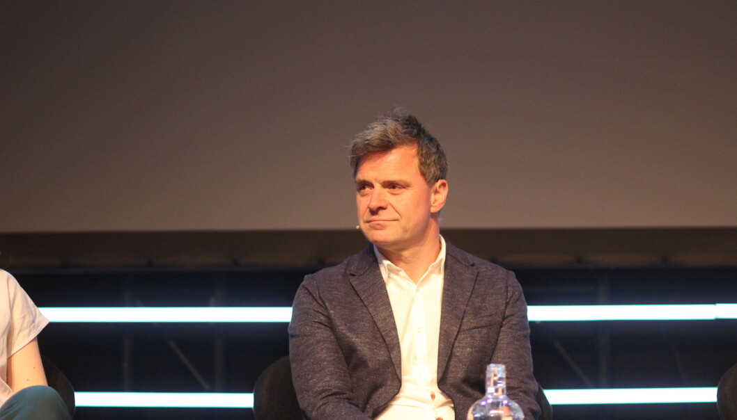 Sjefredaktør Espen Egil Hansen i Aftenposten var med i debatten onsdag. Foto: Angelica Hagen Sjefredaktør Espen Egil Hansen i Aftenposten var med i debatten onsdag. Foto: Angelica Hagen