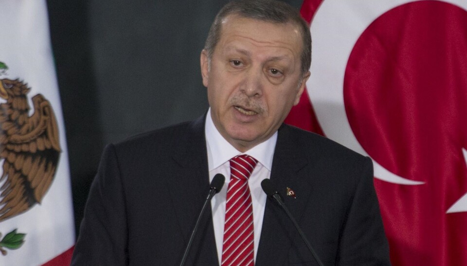 Recep Tayyip Erdogan er president i Tyrkia og tåler dårlig å bli kritisert. Foto: Flickr.com/Creative Commons Recep Tayyip Erdogan er president i Tyrkia og tåler dårlig å bli kritisert. Foto: Flickr.com/Creative Commons