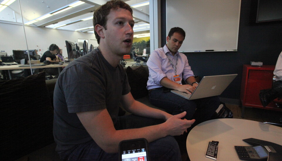 Facebooks gründer Mark Zuckerberg intervjues av Financial Times i 2010. Foto: Robert Scoble/Flickr.com