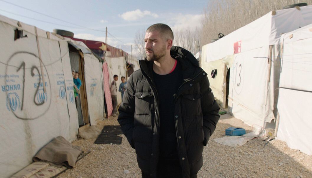 Leo Ajkic, her under en reise til Libanon, under produksjonen av Flukt. Foto: Pandora Film Leo Ajkic, her under en reise til Libanon, under produksjonen av Flukt. Foto: Pandora Film