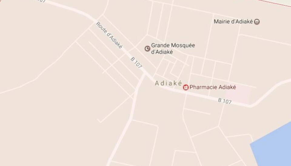 Adiake i Elfenbenskysten. Foto: Google Maps.