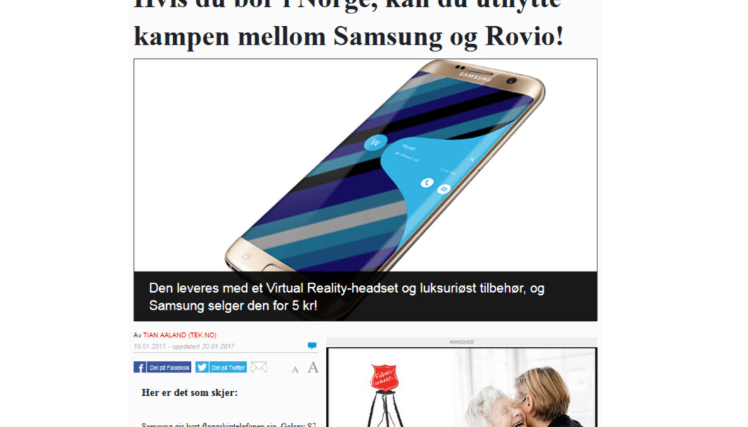 Dette er ren svindel, mener Øyvind Solstad i VG. Dette er ren svindel, mener Øyvind Solstad i VG.