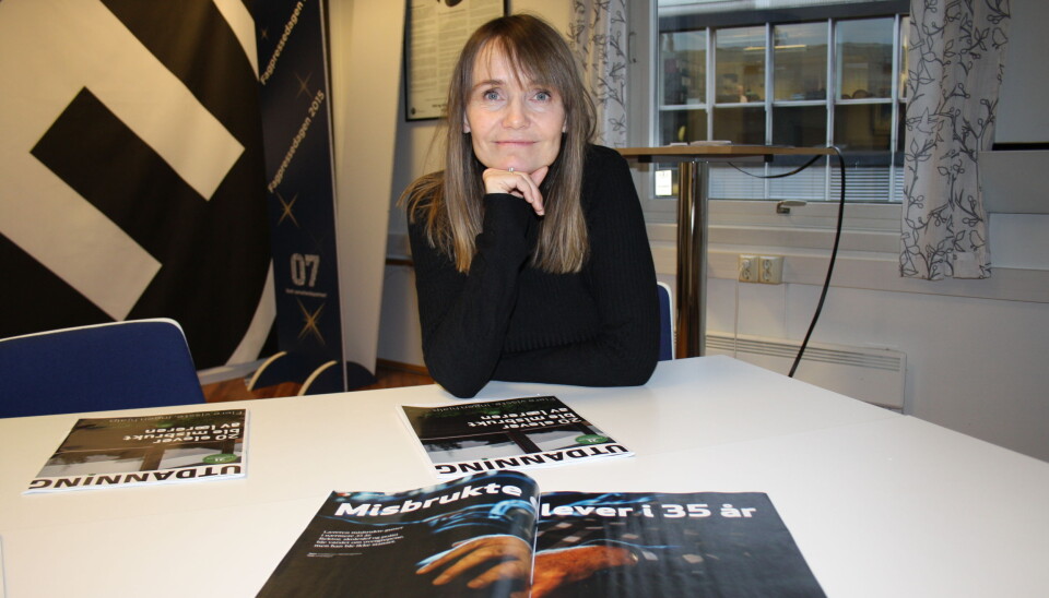 Sonja Holterman synes det var krevende å jobbe med overgrepsmateriale alene. Foto: Angelica Hagen. Sonja Holterman synes det var krevende å jobbe med overgrepsmateriale alene. Foto: Angelica Hagen.