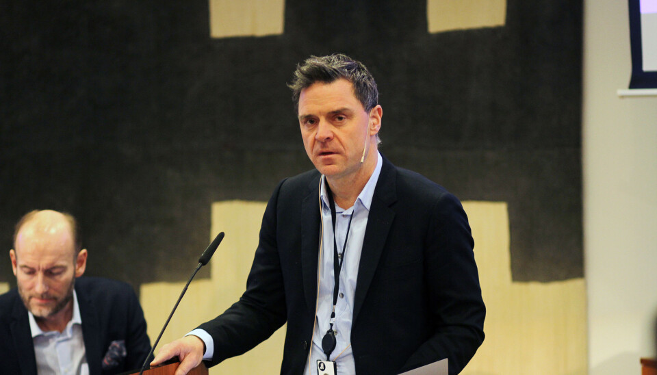 Sjefredaktør Espen Egil Hansen i Aftenposten var ikke til stede for å forsvare avisen onsdag formiddag. Stabssjef Arild Kveldstad tok til orde for hvordan Aftenposten skal unngå skammekroken i år. Foto: Glenn Slydal Johansen Sjefredaktør Espen Egil Hansen i Aftenposten var ikke til stede for å forsvare avisen onsdag formiddag. Stabssjef Arild Kveldstad tok til orde for hvordan Aftenposten skal unngå skammekroken i år. Foto: Glenn Slydal Johansen