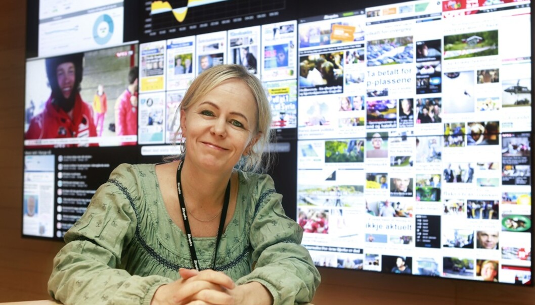 Kristin Grøntoft på jobb i Aftenposten. Foto: Dan Petter Neegaard Kristin Grøntoft på jobb i Aftenposten. Foto: Dan Petter Neegaard