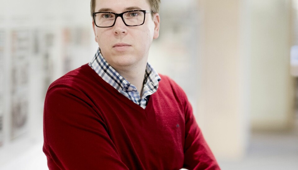 Eirik Hoff Lysholm jobber intenst for å flytte trykkingen av Rogalands Avis. Foto: Jan Inge Haga