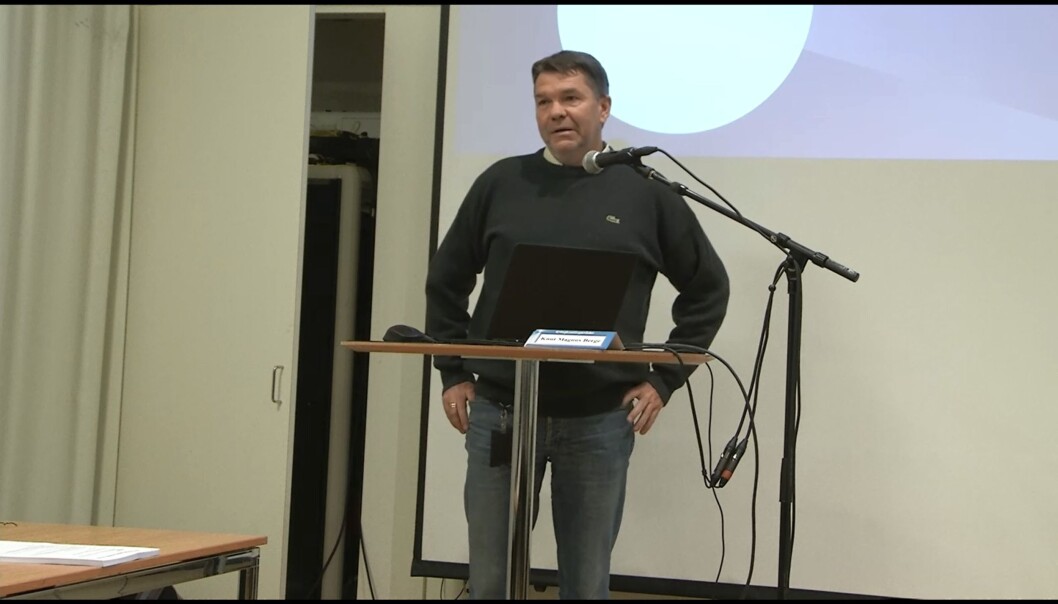 Programskaper Bjørn Olav Nordahl redegjorde for Brennpunkt-programmet om Jan Hanvold i Kringkastingsrådet torsdag. Foto: NRK Programskaper Bjørn Olav Nordahl redegjorde for Brennpunkt-programmet om Jan Hanvold i Kringkastingsrådet torsdag. Foto: NRK