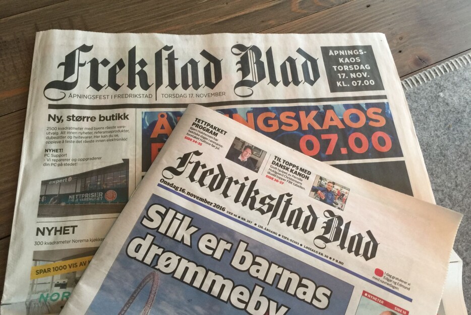 Expert kopierte Fredriksstad Blad i reklameavis. Russeavis, mener Réne Svendsen