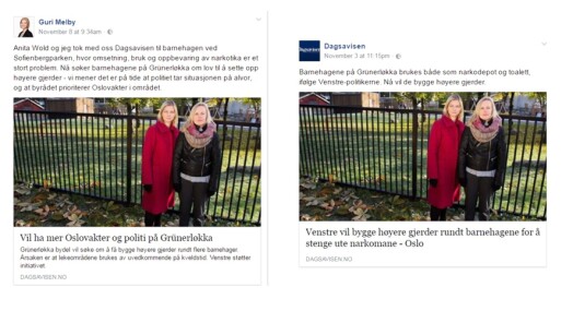 Venstre-politiker var uenig i Dagsavisen-tittel – redigerte den selv på Facebook Venstre-politiker var uenig i Dagsavisen-tittel – redigerte den selv på Facebook