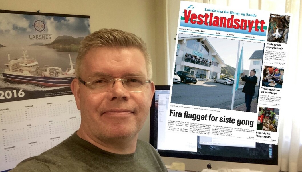 Sjefredaktør Endre Vorren har jobbet i Vestlandsnytt i 24 år. Foto: Privat Sjefredaktør Endre Vorren har jobbet i Vestlandsnytt i 24 år. Foto: Privat