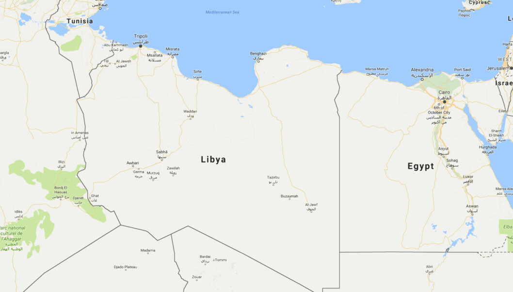 Libya. Kart: Google Maps