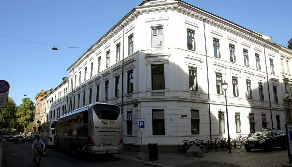 Dagsavisen har leieavtale på dette bygget med adresse Kristian IVs gate 13 i Oslo frem til april 2024. Foto: Glenn Slydal Johansen