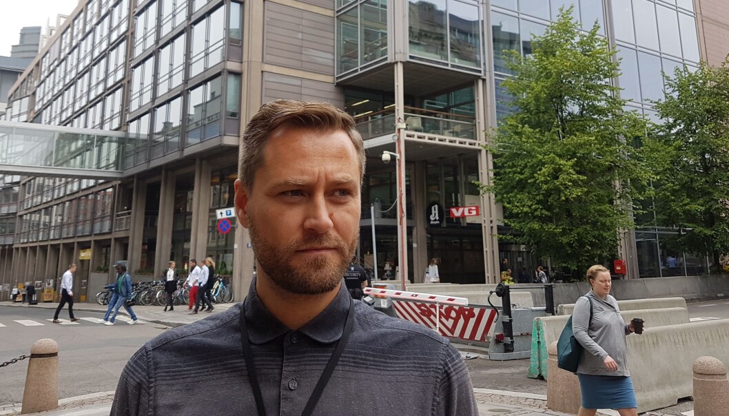 Klubbleder Frank Lynum er bekymret for kvaliteten, men mener at ledelsen nå tar noen riktige grep for journalistikken. Foto: Bjørn Åge Mossin Klubbleder Frank Lynum er bekymret for kvaliteten, men mener at ledelsen nå tar noen riktige grep for journalistikken. Foto: Bjørn Åge Mossin