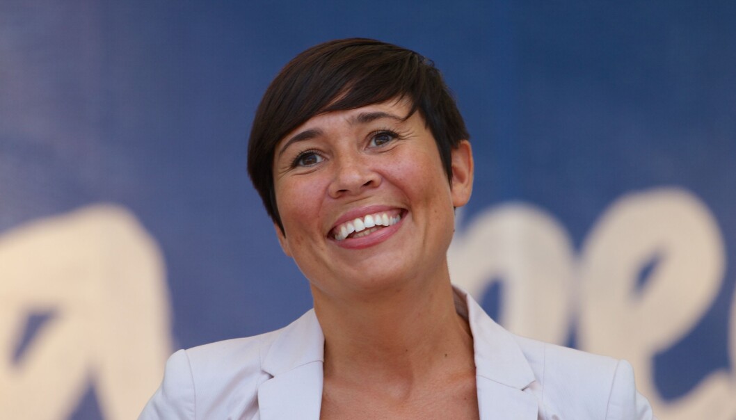 Forsvarsminister Ine Eriksen Søreide og PST jakter anonyme kilder. Foto: Kjetil Ree, Wikimedia Commons Forsvarsminister Ine Eriksen Søreide og PST jakter anonyme kilder. Foto: Kjetil Ree, Wikimedia Commons