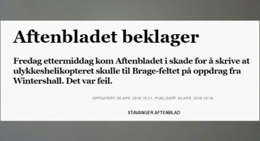 PFU felte Aftenbladet for fatal feilinfo
