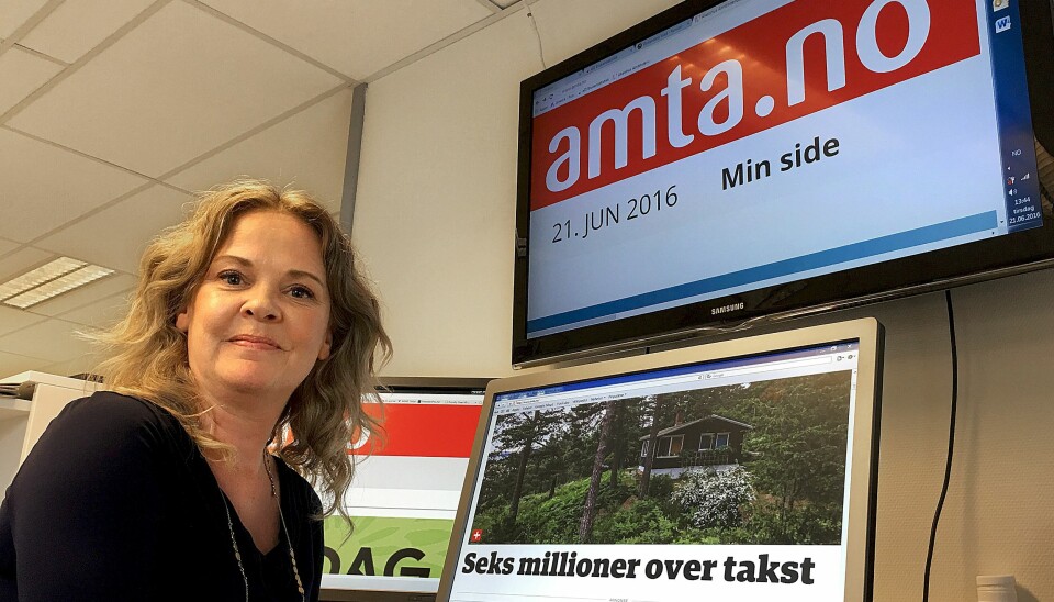 – Amtas ambisjon er å være først og best på lokale nyheter, sier Felicia Øystå. Foto: Amedia