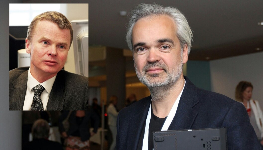 Sjefsredaktørene Eivind Ljøstad (det store bildet) og Lars Helle vil teste mikrobetaling i Fevennen og Aftenbladet. Sjefsredaktørene Eivind Ljøstad (det store bildet) og Lars Helle vil teste mikrobetaling i Fevennen og Aftenbladet.