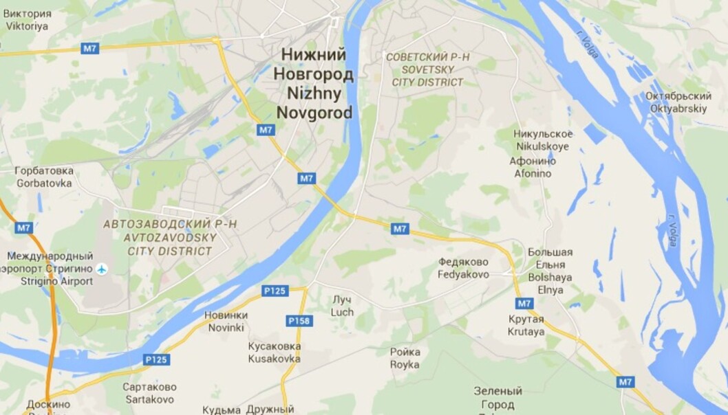To nordmenn ble utvist fra Russland. Illustrasjon: Google Maps To nordmenn ble utvist fra Russland. Illustrasjon: Google Maps