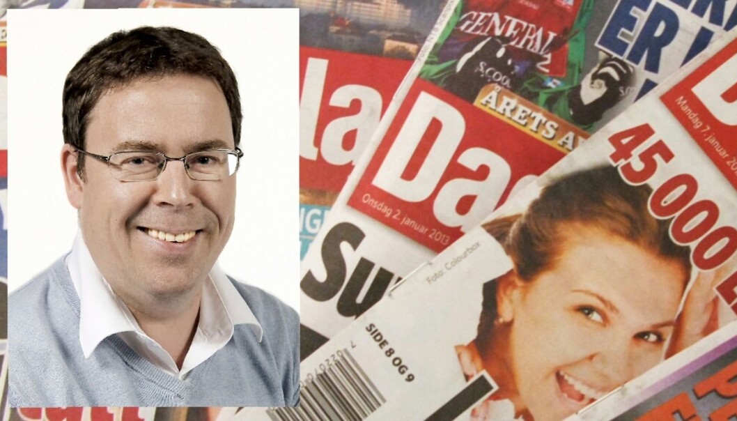 Nyhetsredaktør Frode Hansen søker etter nye medarbeidere til å fylle opp stoffkatalogene om nettene. Foto: Arne Vedlog, Dagbladet Nyhetsredaktør Frode Hansen søker etter nye medarbeidere til å fylle opp stoffkatalogene om nettene. Foto: Arne Vedlog, Dagbladet