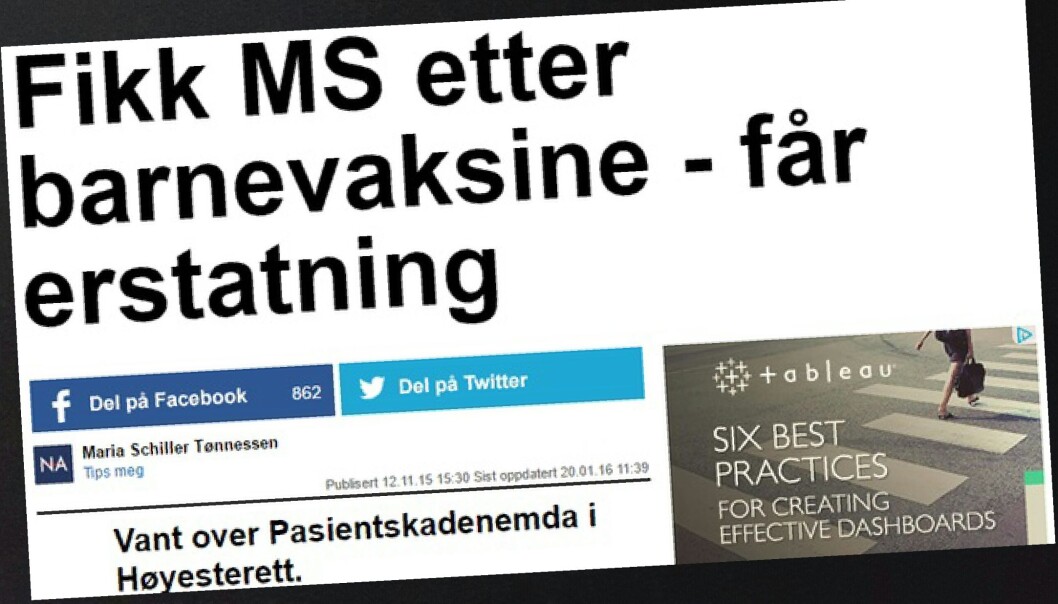 Nettavisen erstattet ordet "av" med "etter" i tittelen på den innklagede artikkelen. Nettavisen erstattet ordet "av" med "etter" i tittelen på den innklagede artikkelen.