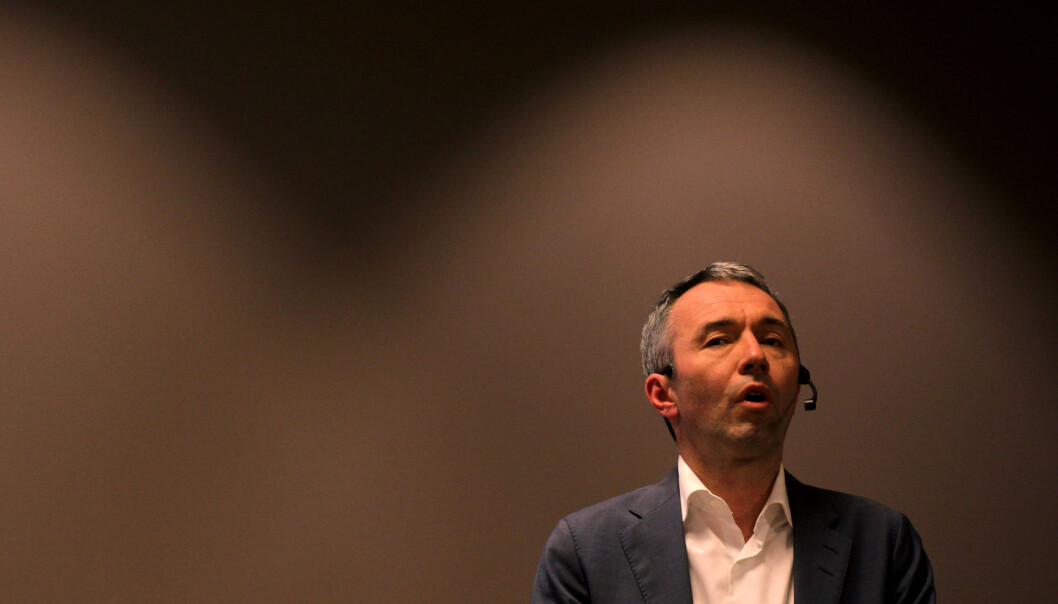 – Vi er i rute for overtagelse i løpet av april, sier direktør André Støylen i Sparebankstiftelsen DNB. Foto: Martin Huseby Jensen – Vi er i rute for overtagelse i løpet av april, sier direktør André Støylen i Sparebankstiftelsen DNB. Foto: Martin Huseby Jensen