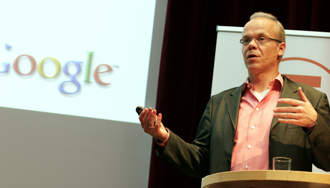 Googles sjef i Norge, Jan Grønbech vil gi støtte til norske nyhetsprosjekt. Foto: Birgit Dannenberg