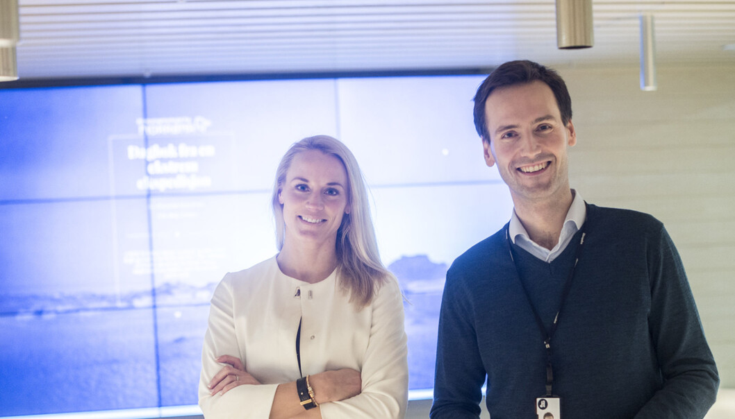 Kommersiell leder Oddrun Cecilie Svegaarden og innholdssjef Lars Magne Sunnanå. Foto: Aftenposten Kommersiell leder Oddrun Cecilie Svegaarden og innholdssjef Lars Magne Sunnanå. Foto: Aftenposten