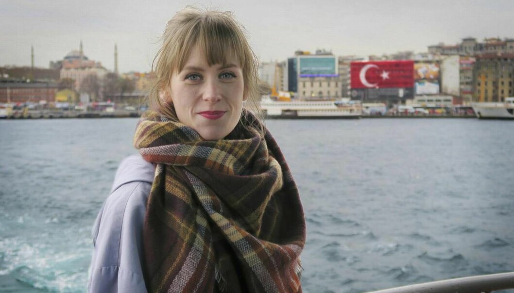 Silje Rønning Kampesæter fotografert da hun fikk besøk av sjefredaktør Espen Egil Hansen i Istanbul før nyttår. Foto: Espen Egil Hansen