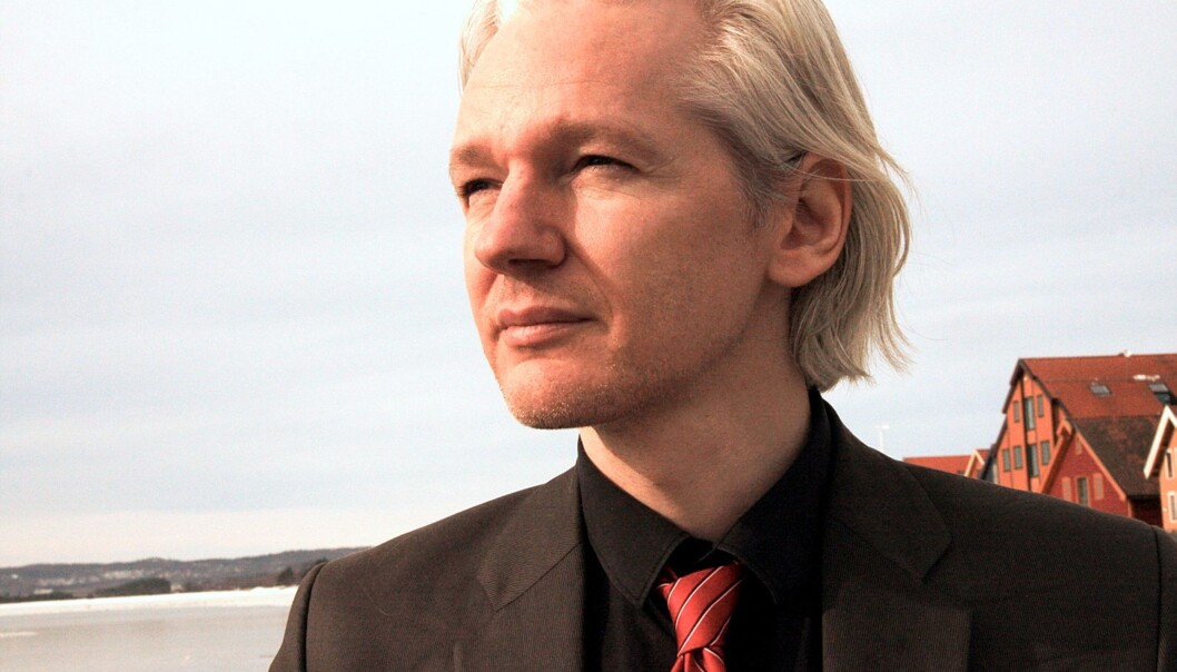 Julian Assange da han gjestet gravekonferansen Skup i Norge i 2010. Foto: Espen Moe Julian Assange da han gjestet gravekonferansen Skup i Norge i 2010. Foto: Espen Moe