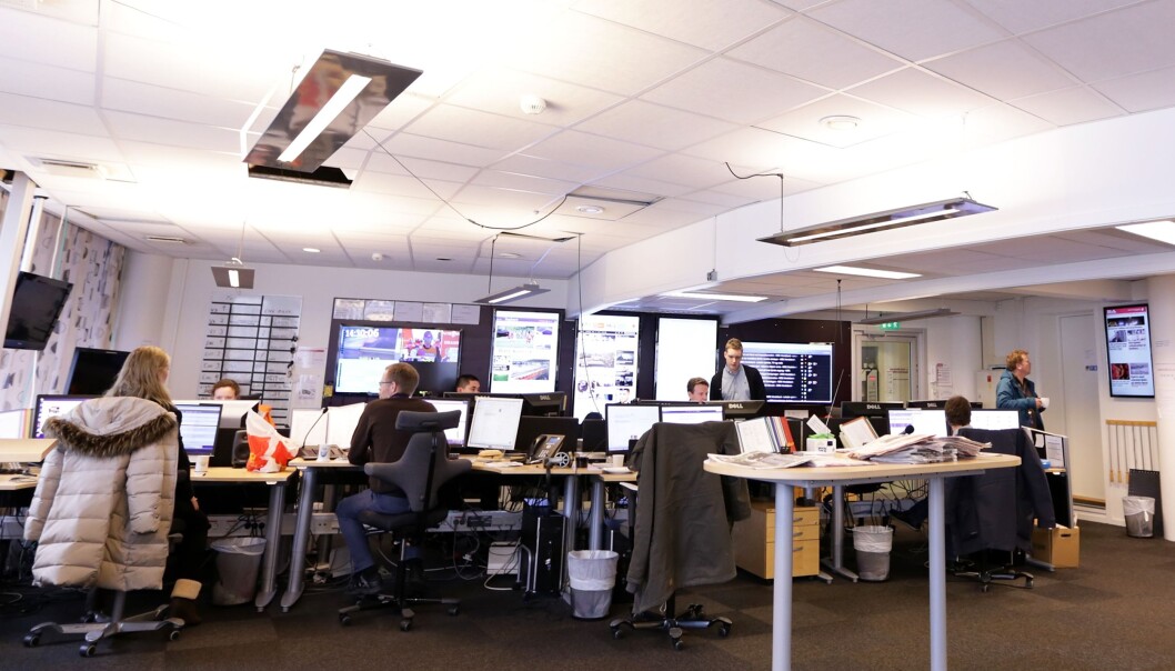 Jobb ved distriktsredaksjonen til NRK Hordaland frister mange nedbemanningstruede journalister i Bergens Tidende. Simen Sundfjord Otterlei, NRK Jobb ved distriktsredaksjonen til NRK Hordaland frister mange nedbemanningstruede journalister i Bergens Tidende. Simen Sundfjord Otterlei, NRK