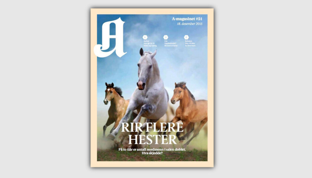 Faksimile A-magasinets forside 18. desember 2015. Faksimile A-magasinets forside 18. desember 2015.