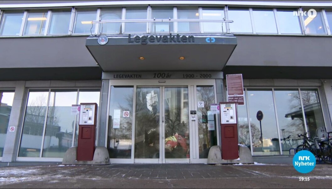 Bilde fra den sendte reportasjen. Foto: NRK Dagsrevyen Bilde fra den sendte reportasjen. Foto: NRK Dagsrevyen
