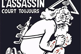 Bevæpnet Gud på Charlie Hebdos forside